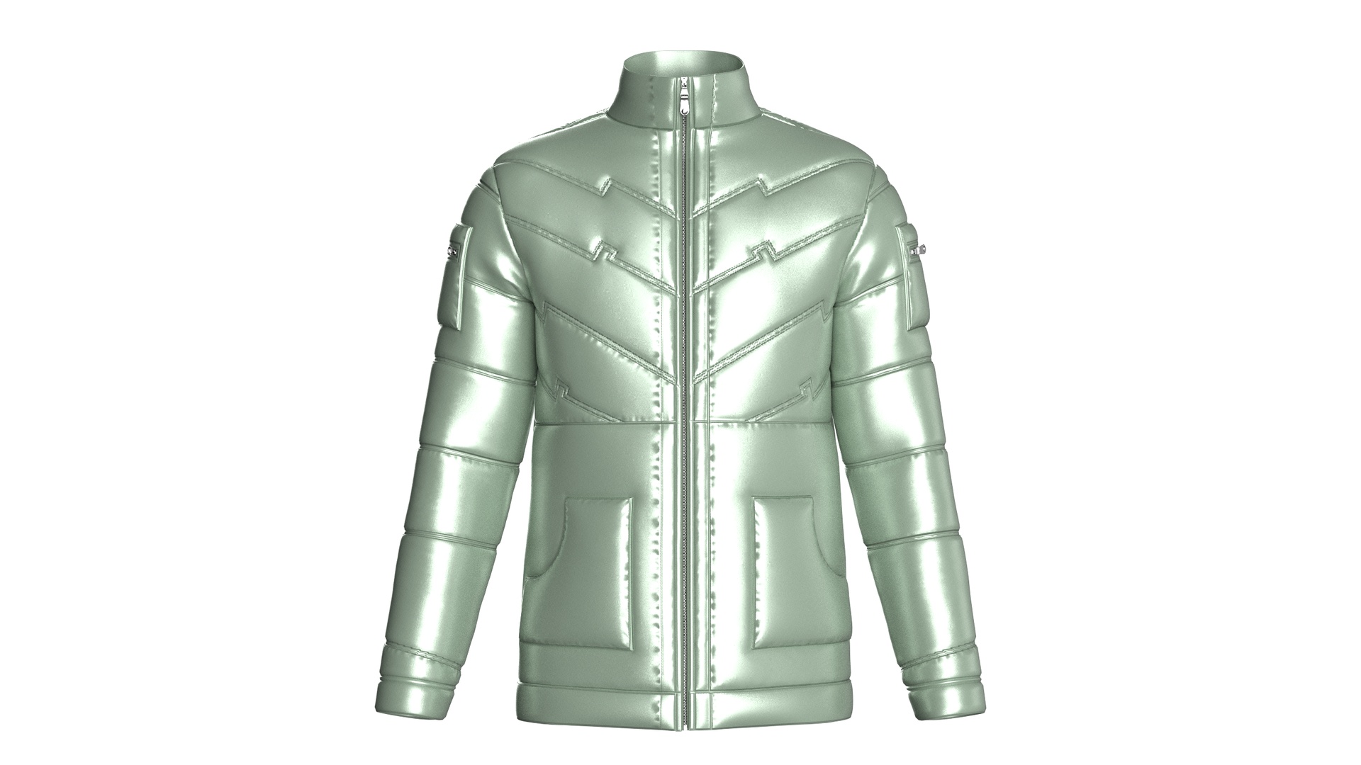 Media 1 for listing Men Vector Glide Puffer Jacket | High Poly