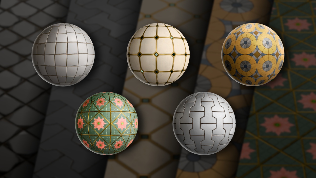 Media 1 for listing Stylized Floor Materials Collection