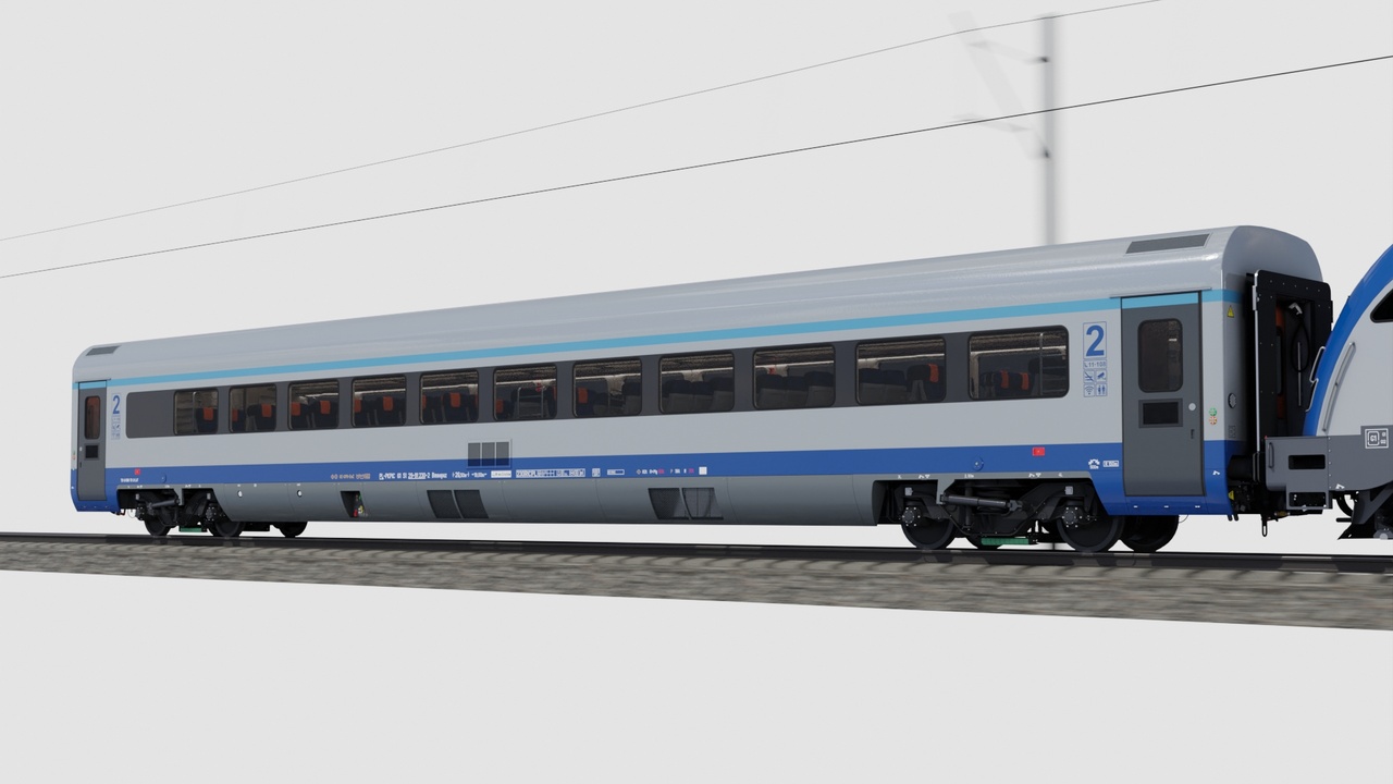 Media 1 for listing Modern Passenger Railroad Car mk2 [Full Interior]
