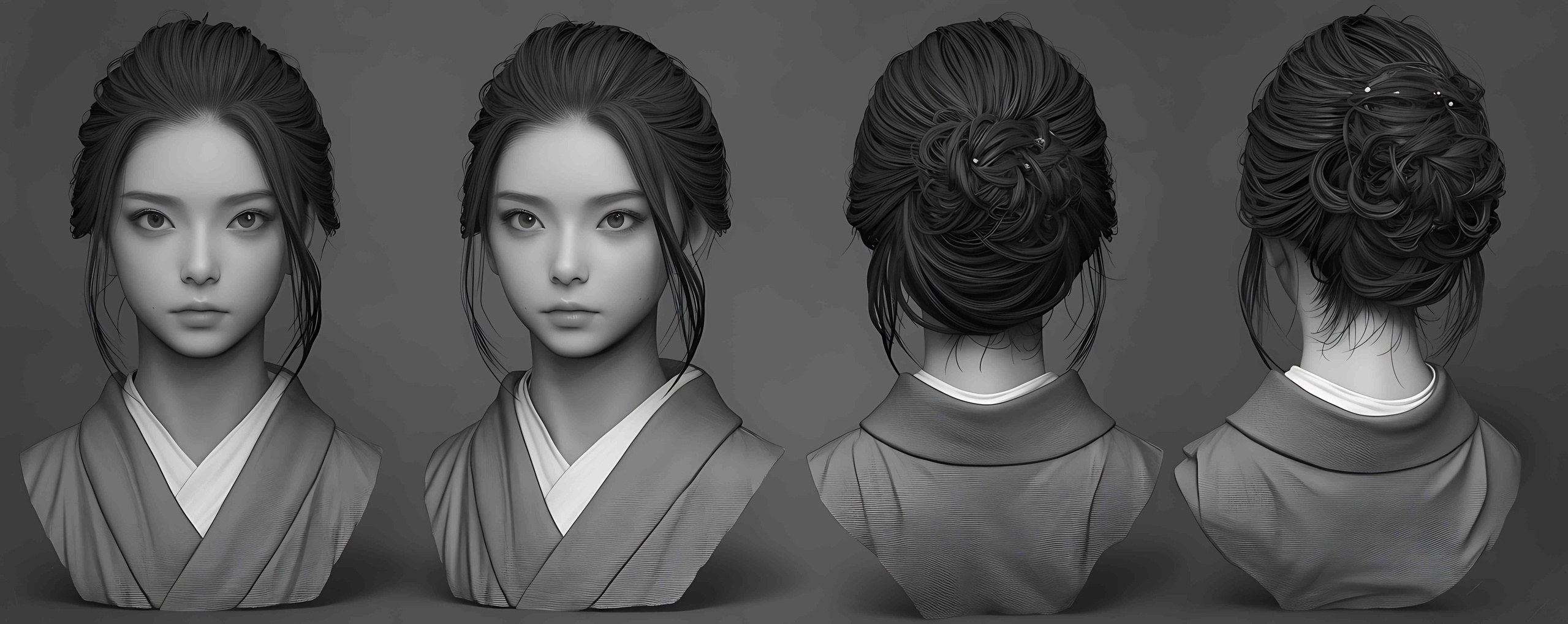 商品 114 Japan female head girl avatar sculpture detail character d 的媒体 1