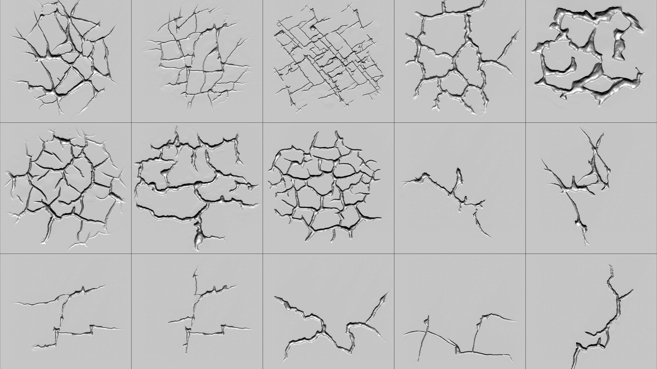 Media 1 for listing 20 VDM Crack Brushes And Alphas For ZBrush