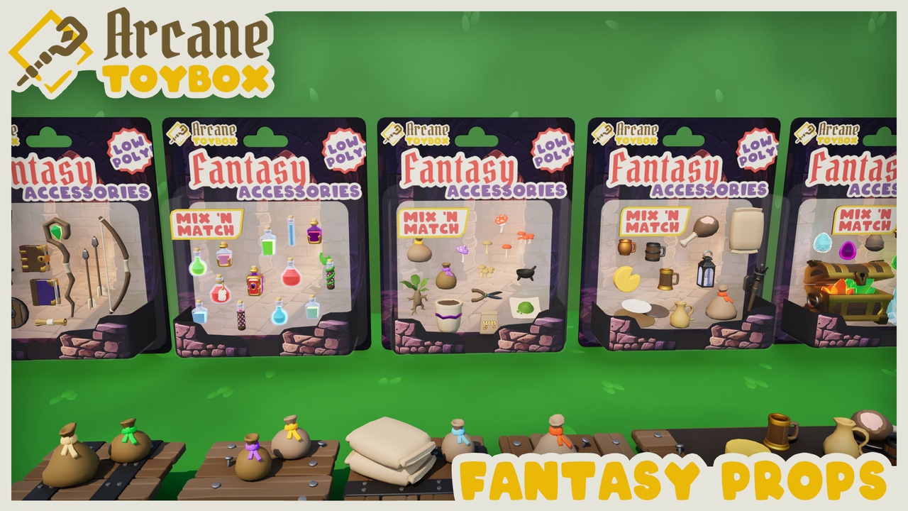 Media 1 for listing Stylized Fantasy Accessory Pack