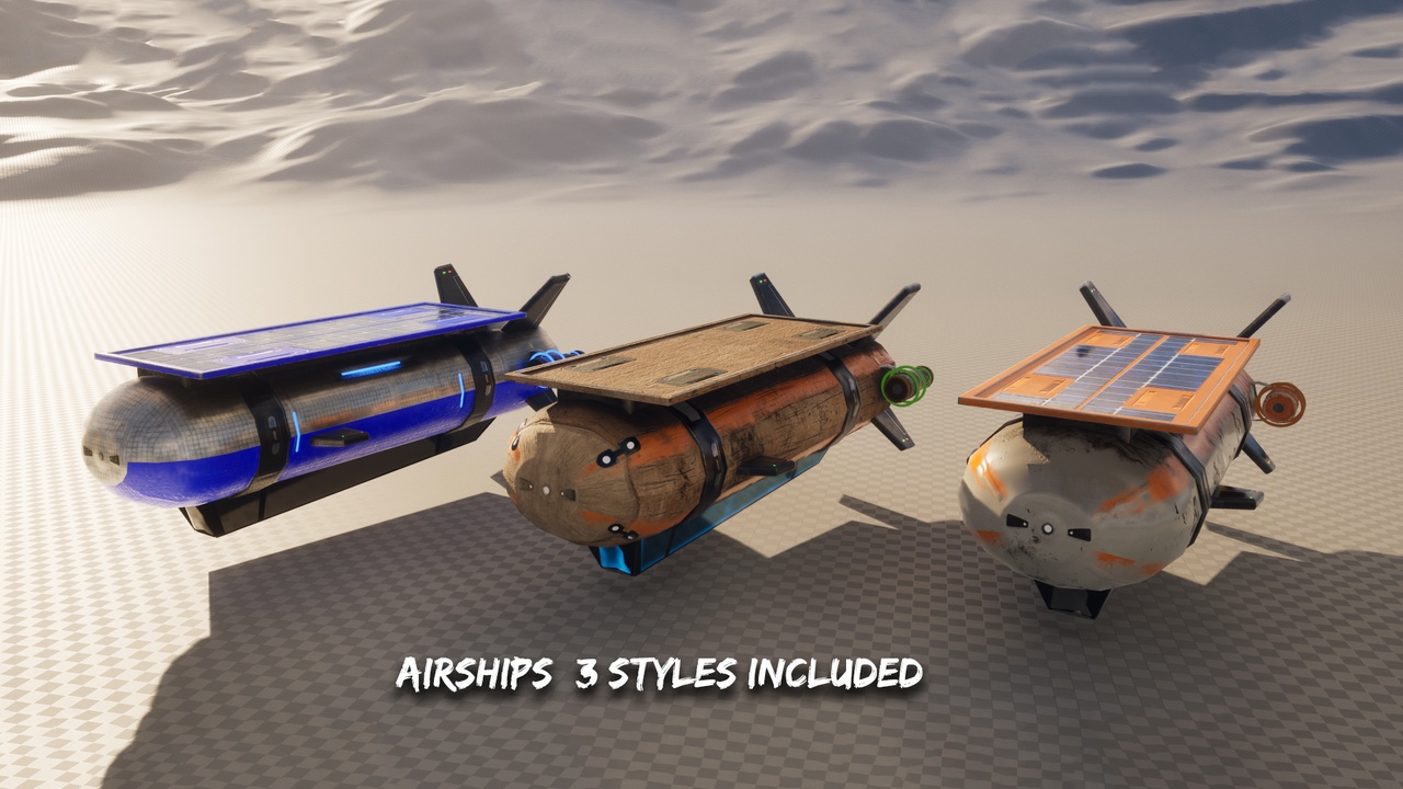 Media 1 for listing Air Ships - Blimps  (3 Styles Included )