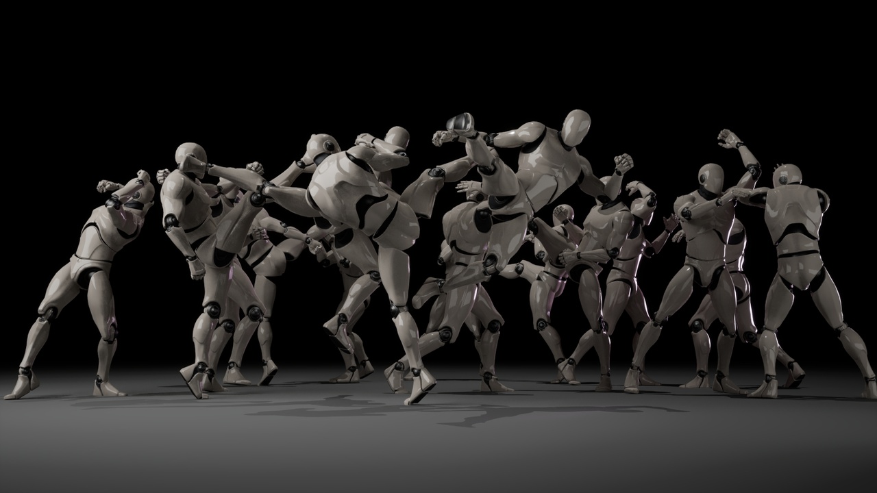 Media 1 for listing Combat animations - Kickboxing and Muay Thai V2