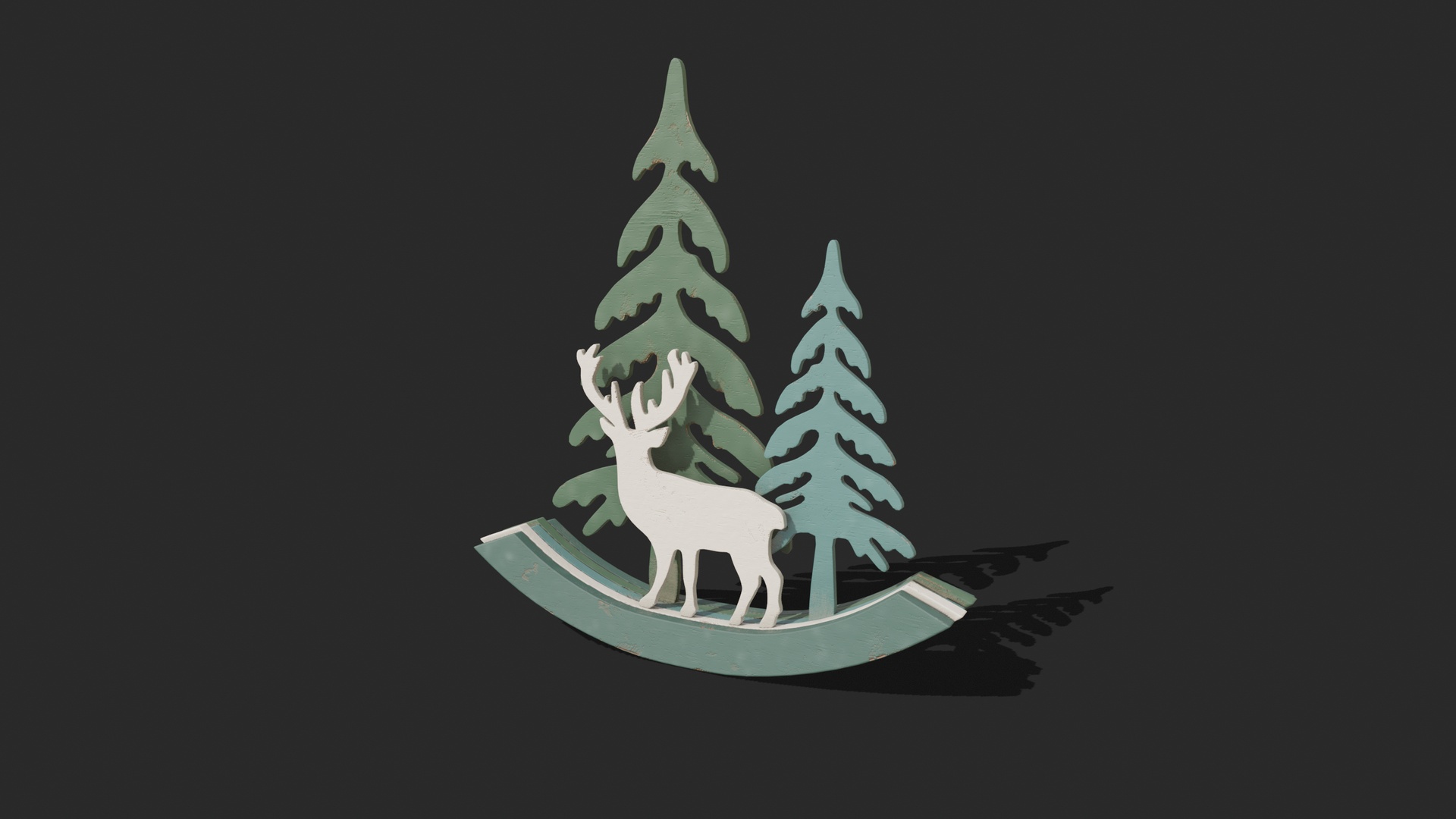 Media 1 for listing Wooden Christmas Deer