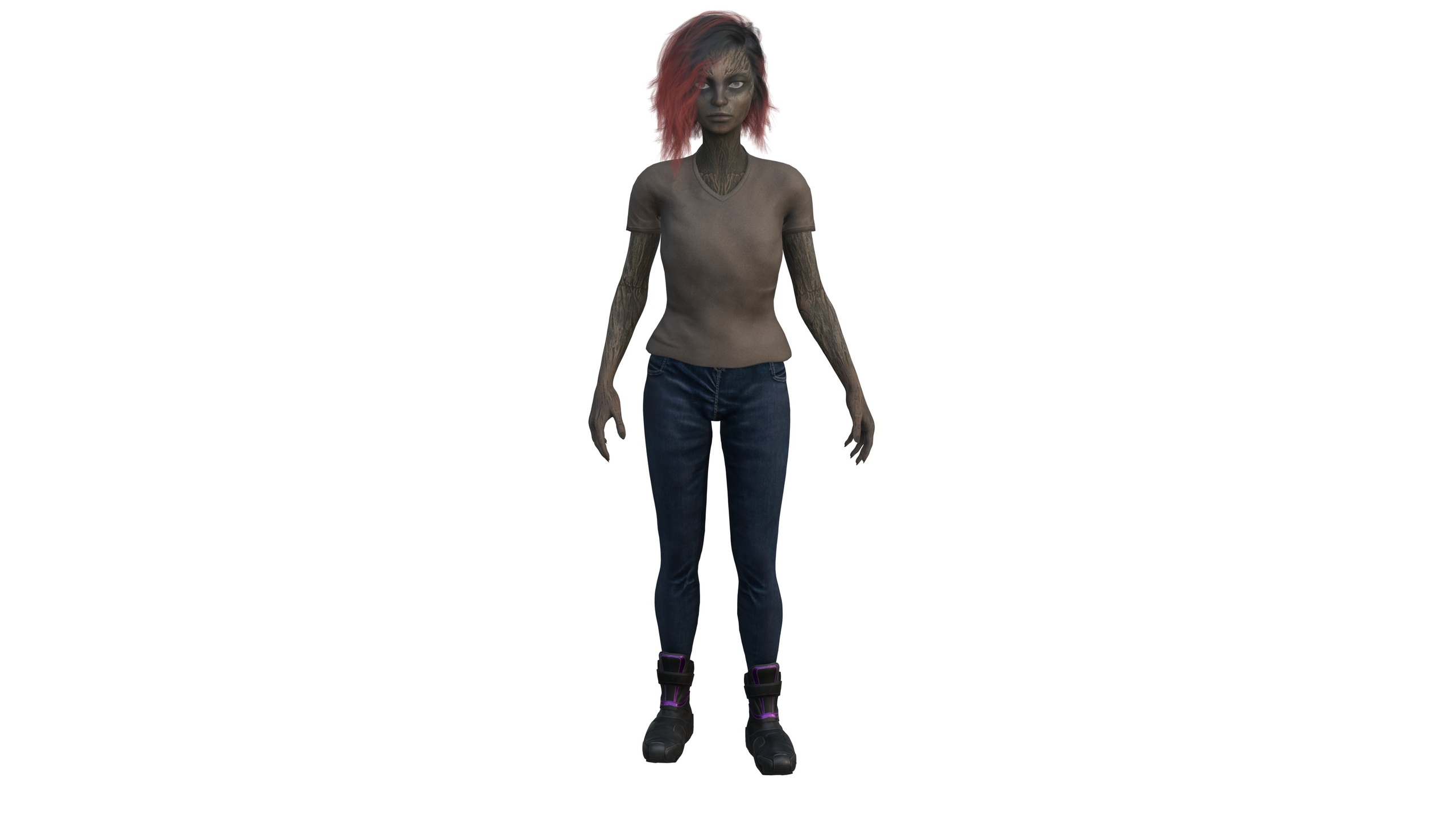 Media 1 for listing Wood-Elven Woman with Red Hair