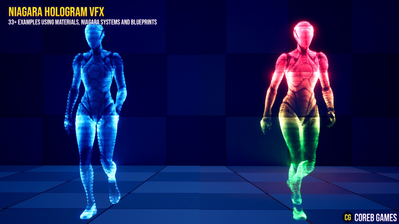 Media 1 for listing Hologram VFX With Niagara Pack 4
