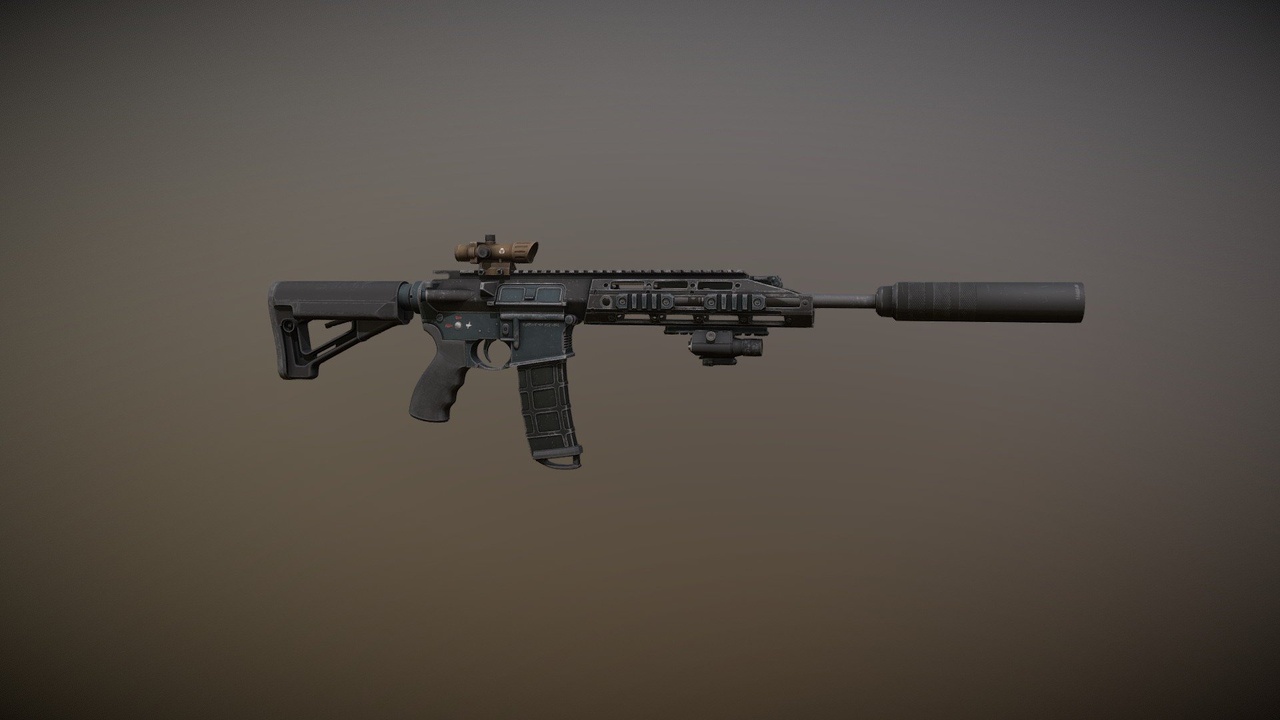 Media 1 for listing 4K Assault Rifle | Weapon Pack with Attachments