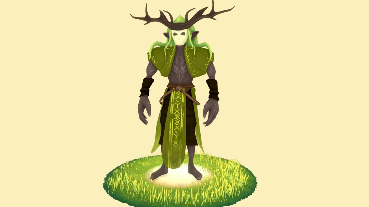 Media 1 for listing Low poly Character animated - Elf guardian