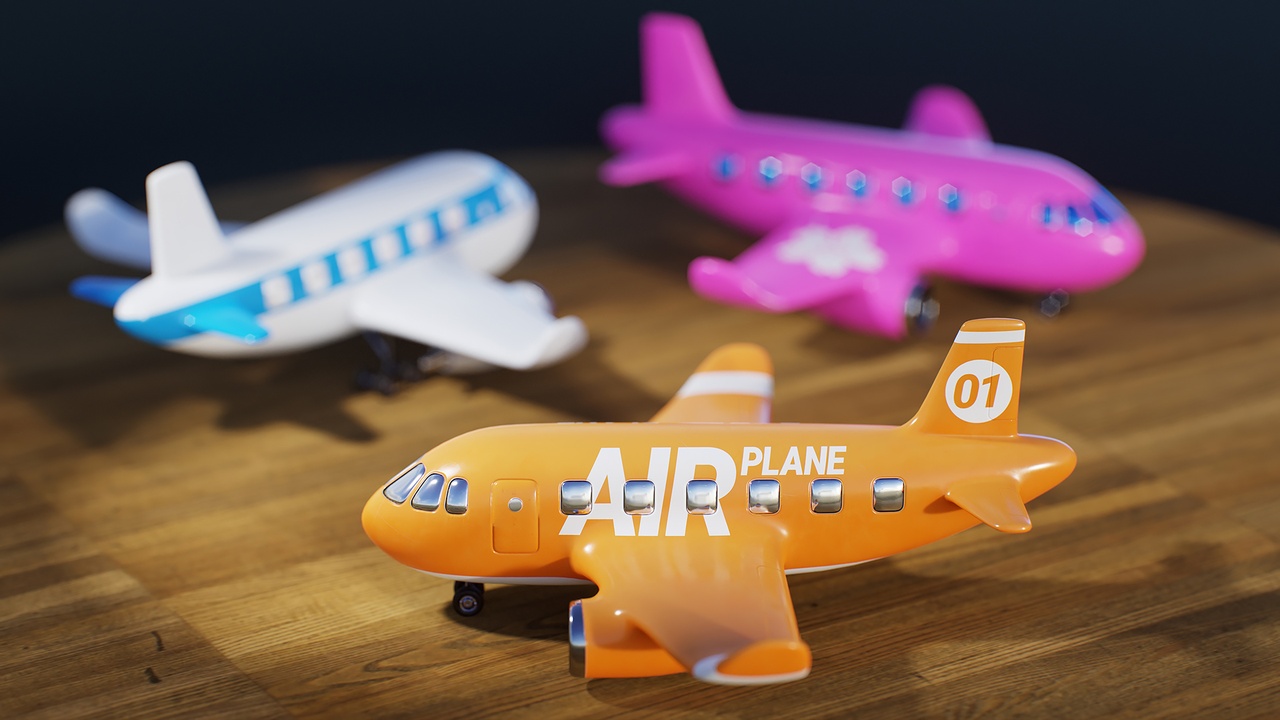 Medium 1 für Eintrag Stylized Toy Airplane
