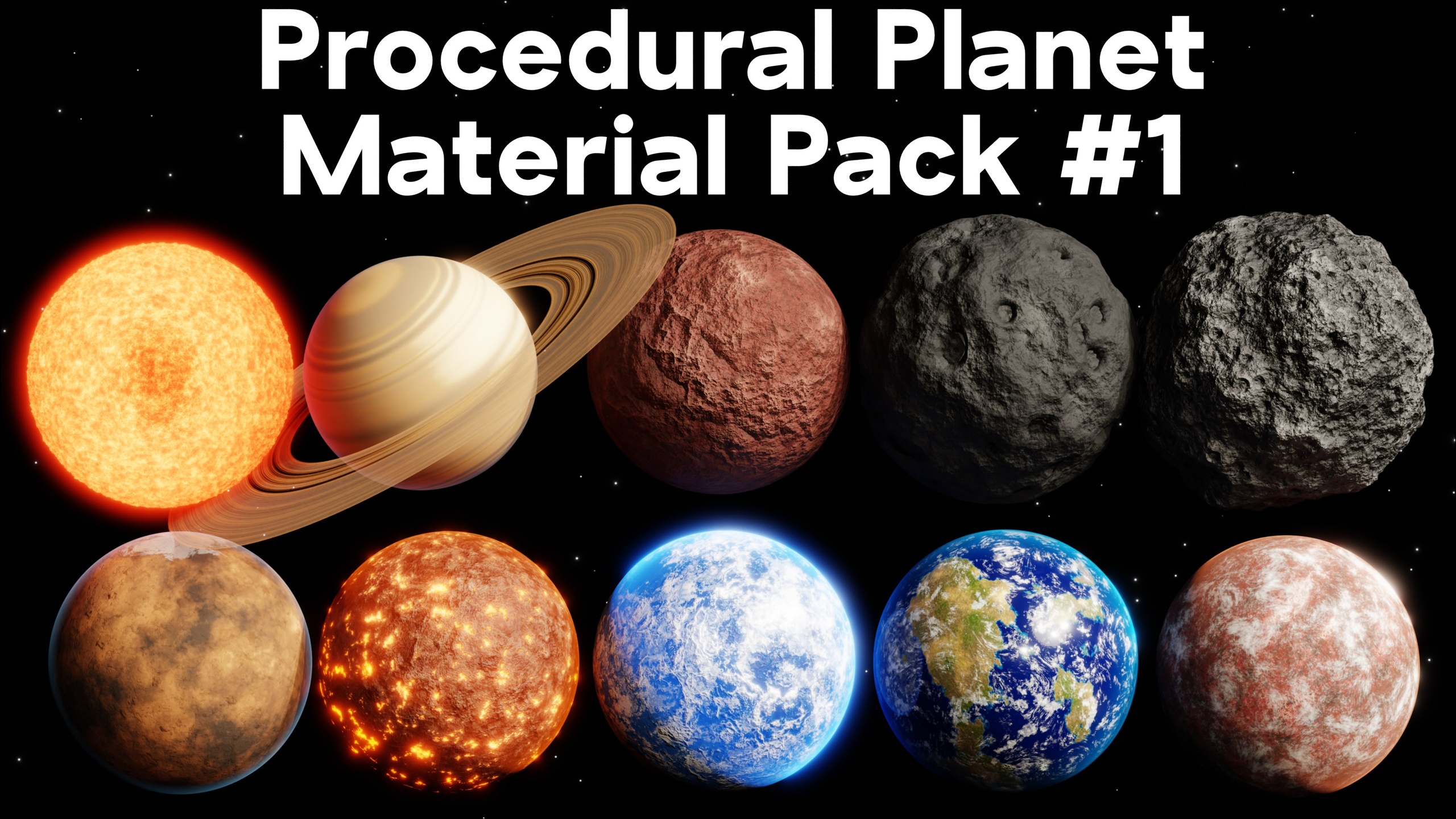 Procedural Planet Material Pack #1 | Fab