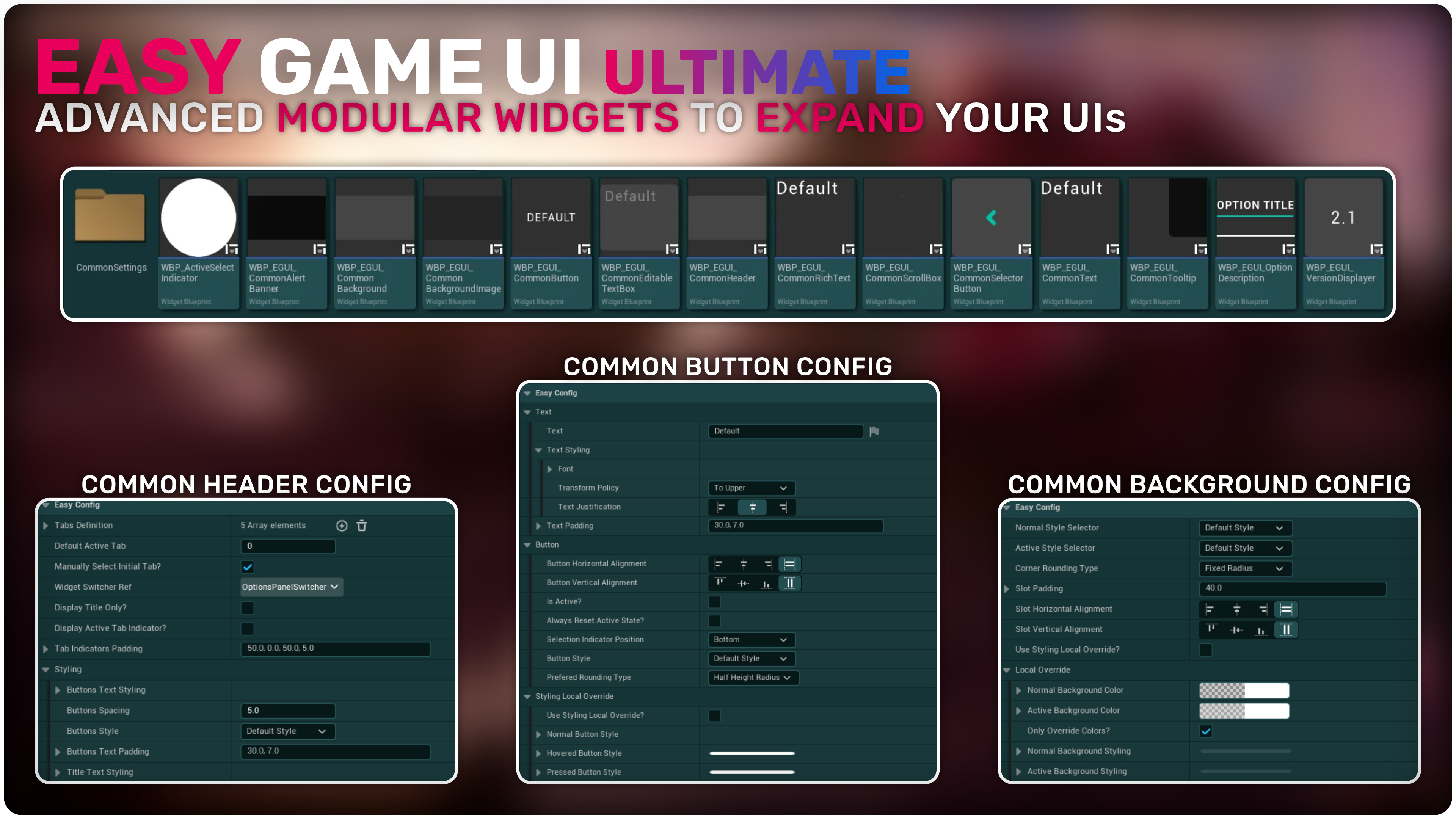 Easy Game UI Ultimate Download - Asset Unreal