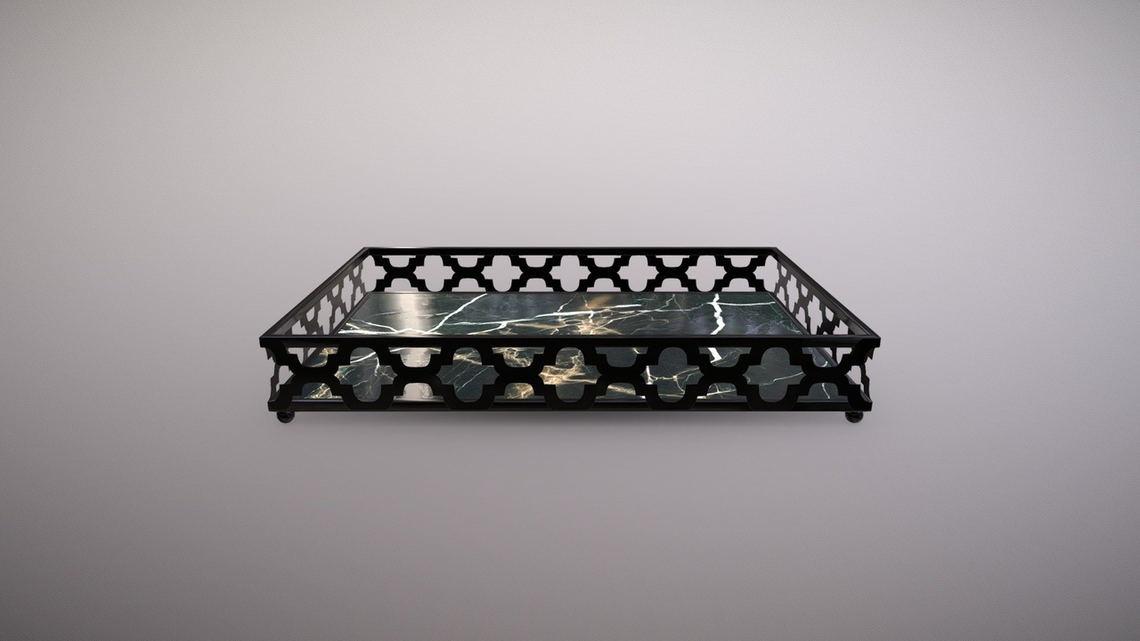 Media 1 for listing Black Marble Tray