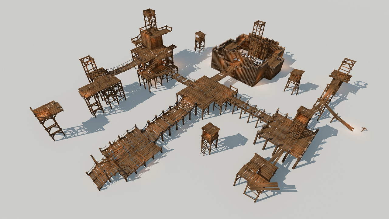 Modular Wooden Set 제품 등록을 위한 미디어 1개