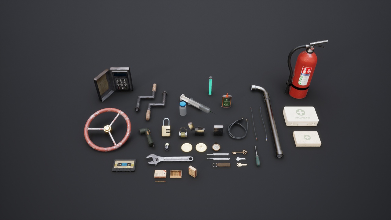 Media 1 for listing Survival Horror Props | Essential Inventory & Game Items