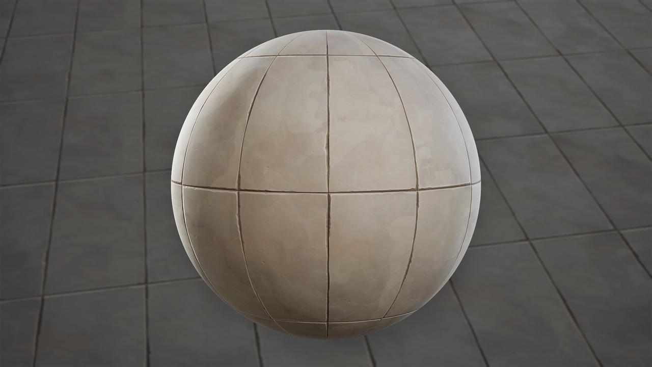 Media 1 for listing Stylized Concrete Panels 01A - Material