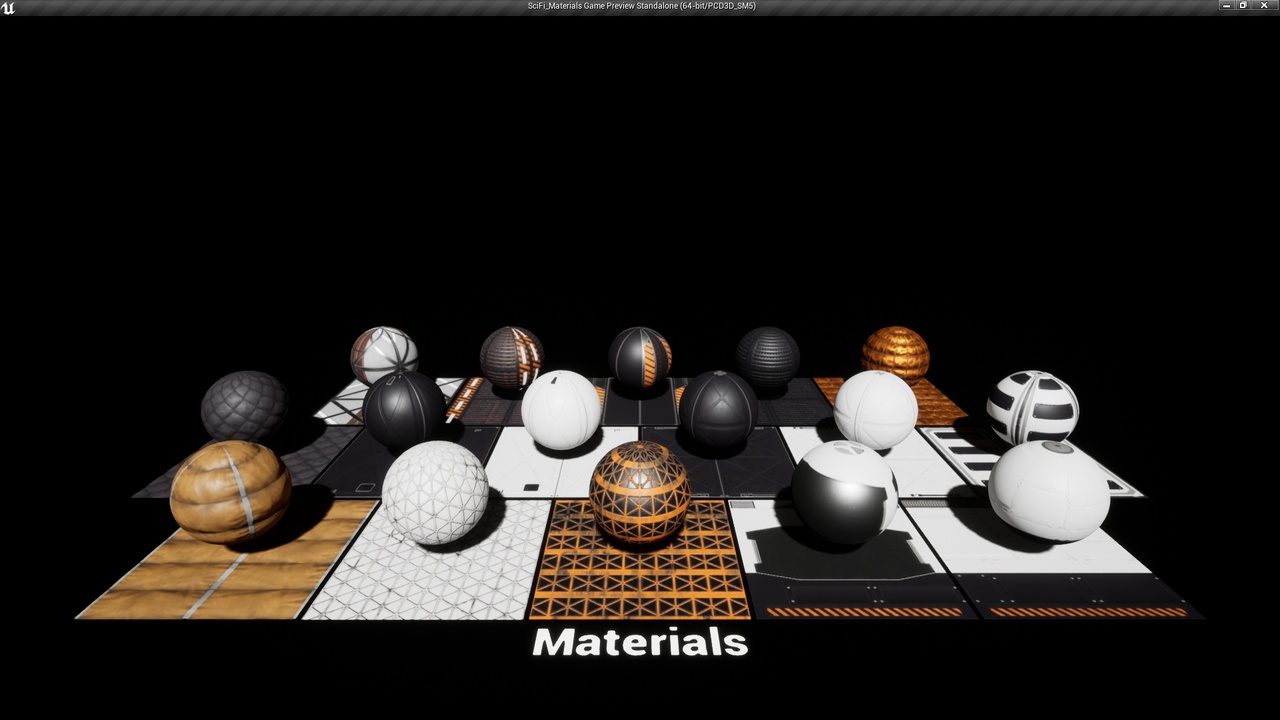 Media 1 for listing Stylized Sci-Fi Material Pack