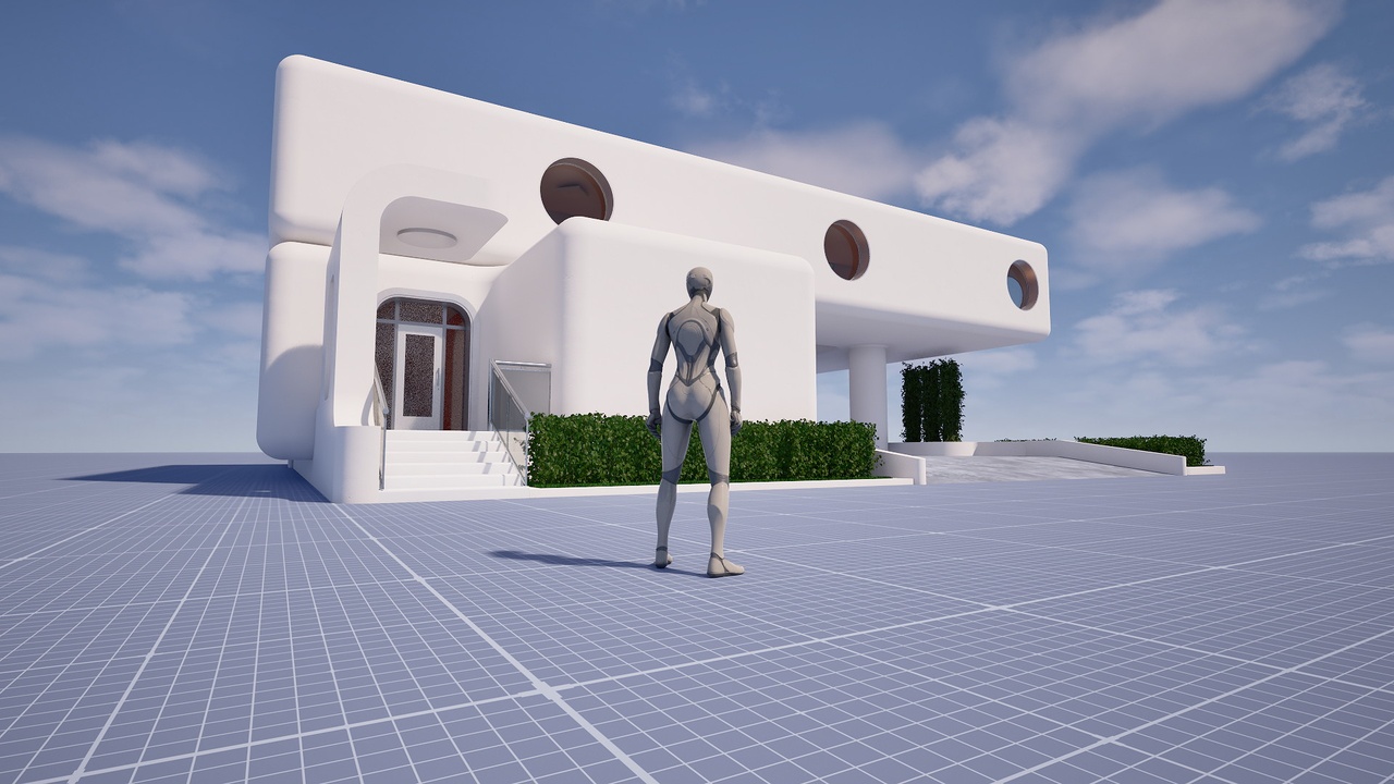 Media 1 for listing UB RetroF house [modular building, retrofuturism]
