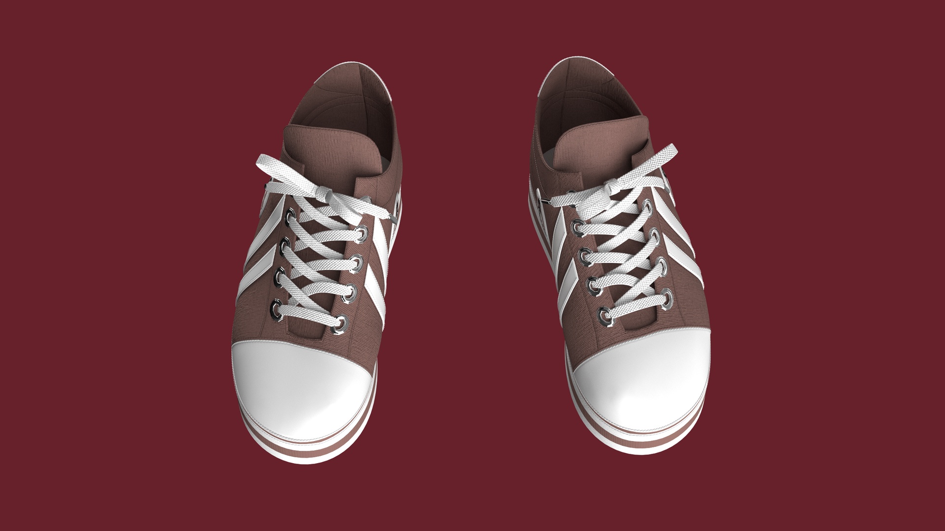 Media 1 for listing Men Classic Striped Canvas Sneakers | High Poly