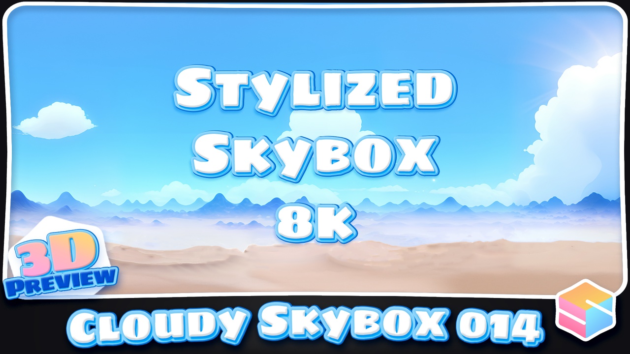 8k Stylized Cloudy Skybox 014 제품 등록을 위한 미디어 1개