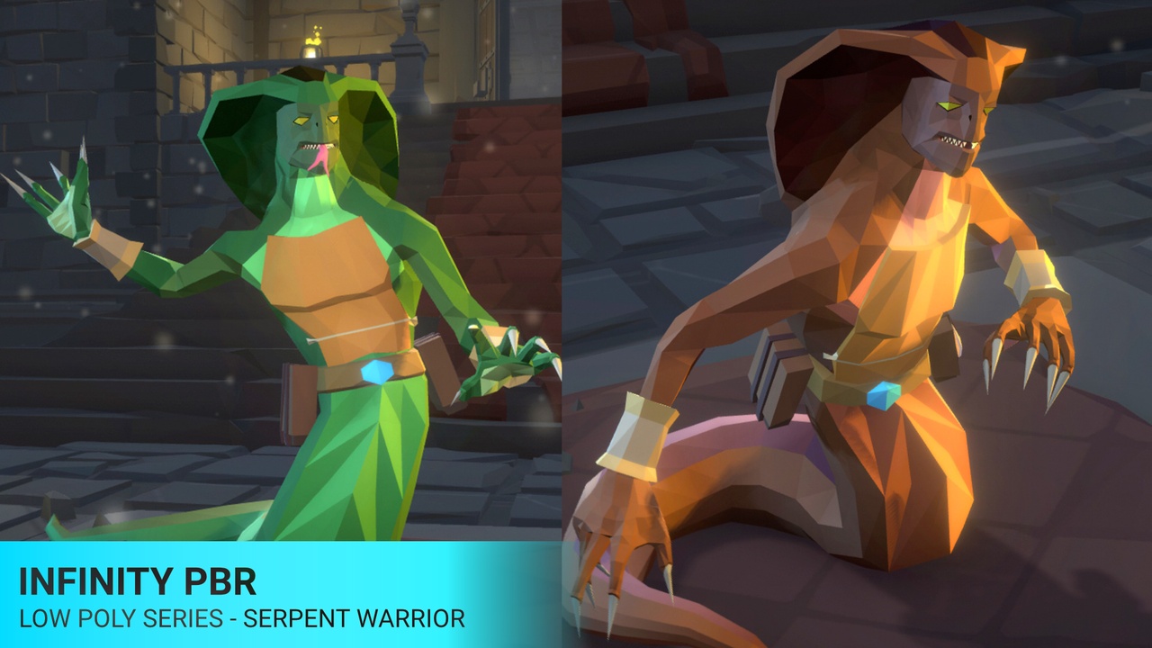 Media 1 for listing Low Poly - Serpent Warrior