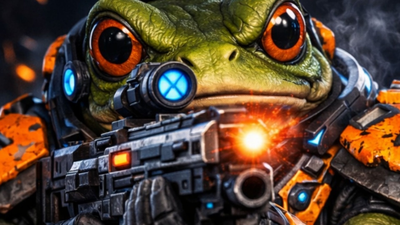 Media 1 for listing Alien Frog Sci-Fi Soldier – Rigged Game Ready Character
