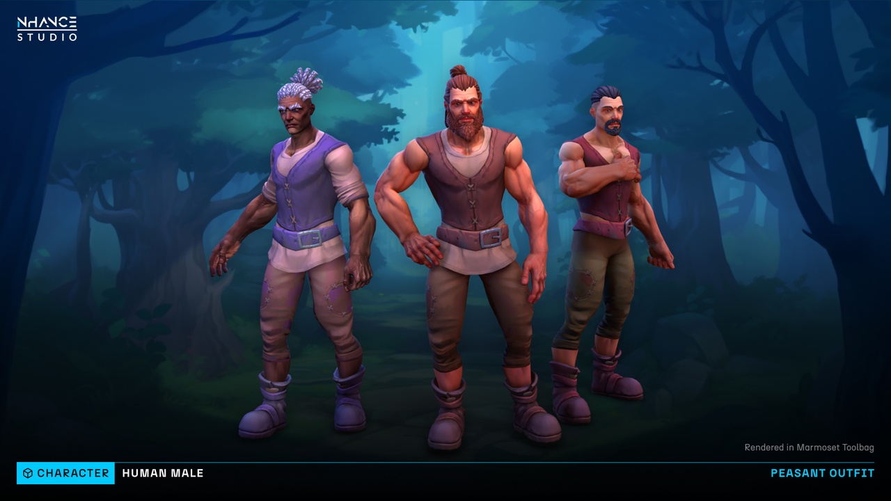 Media 1 for listing Stylized Modular Human Male