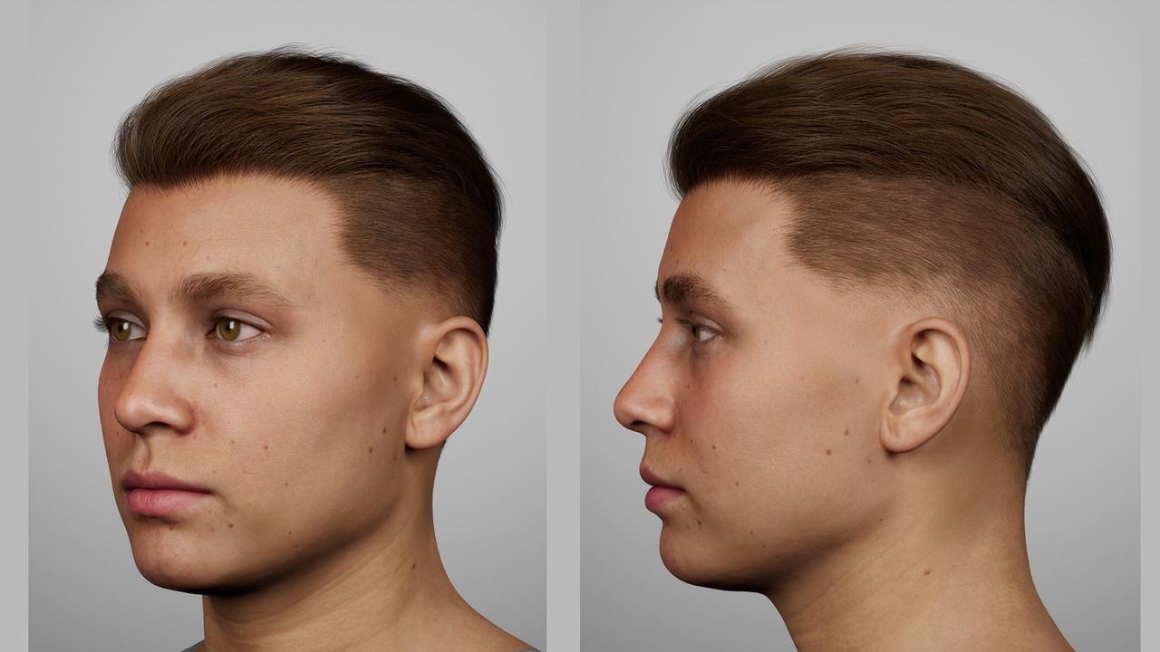 Media 1 for listing Slick Back Low Taper Fade ver. 2 - MetaHuman Groom