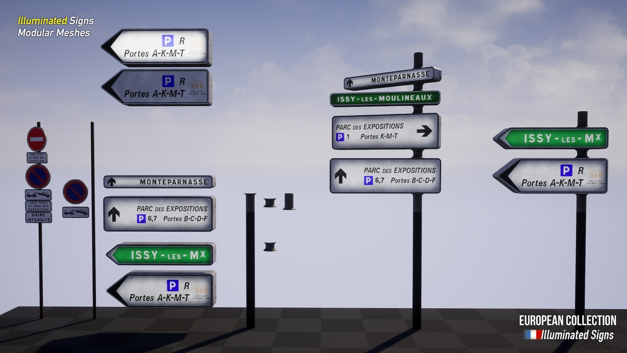 Media 1 for listing French Signs - Illuminated City Signs