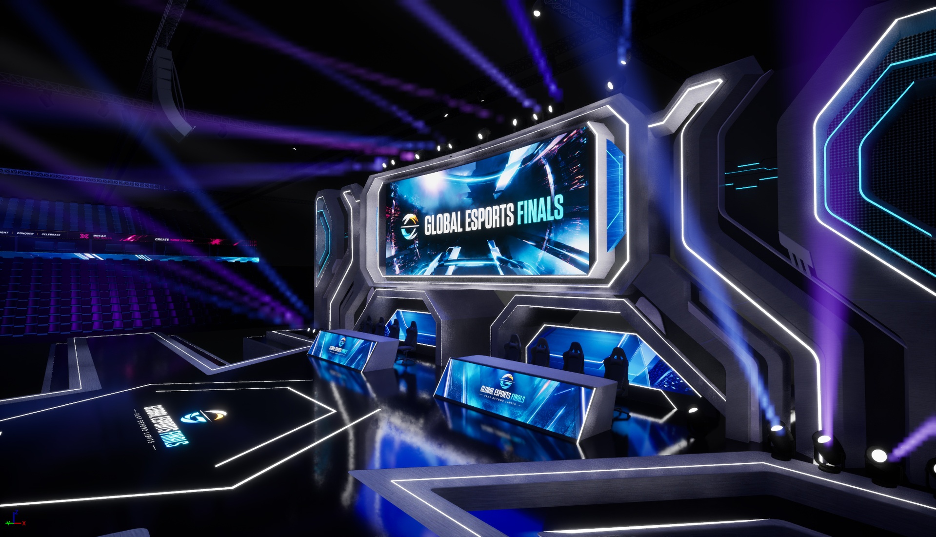 Media 1 for listing Sci-Fi Gaming Stage Environment