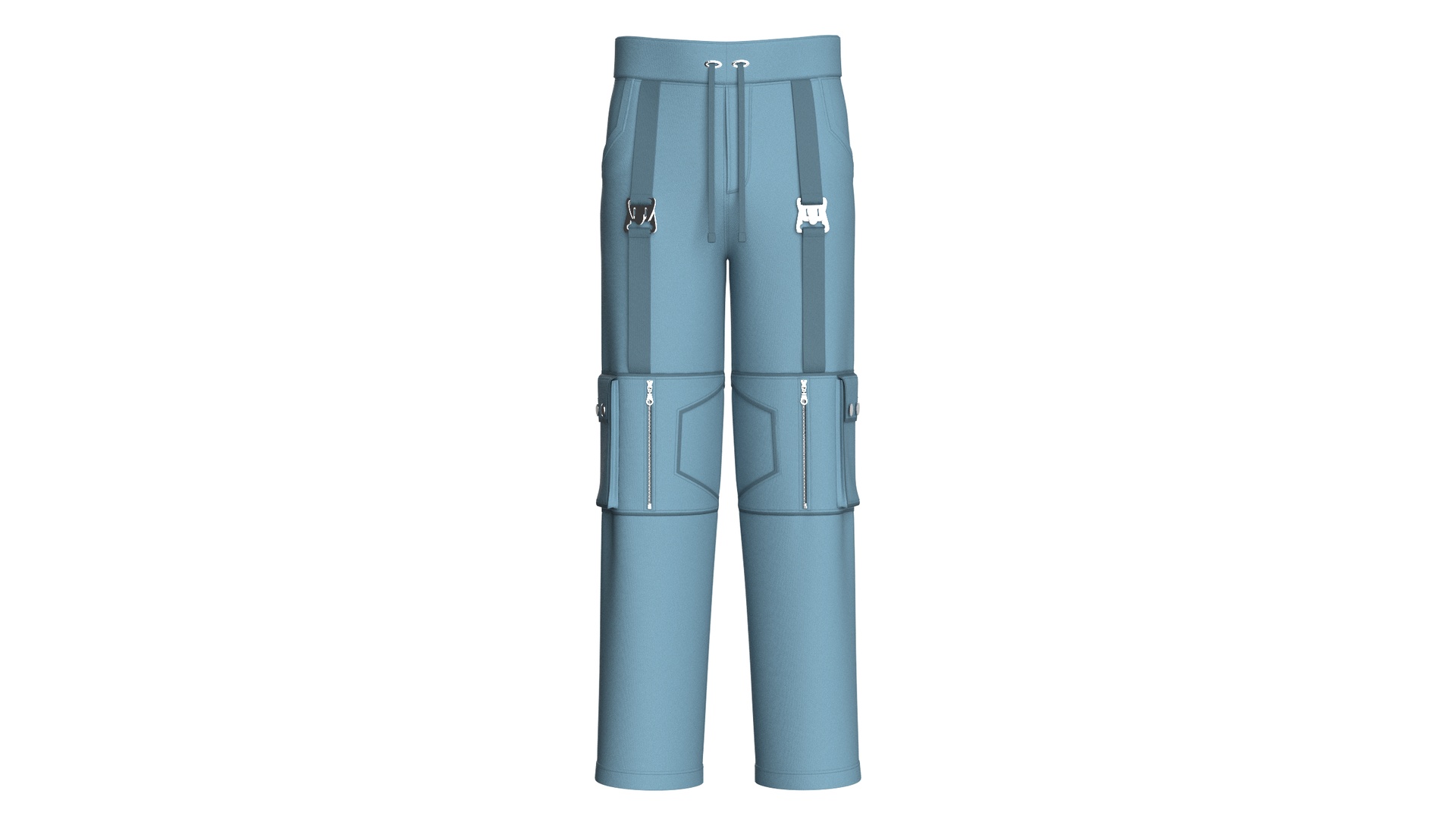 Media 1 for listing Men Front Zip Pocket Cargo Pant With Side Pockets | High Poly
