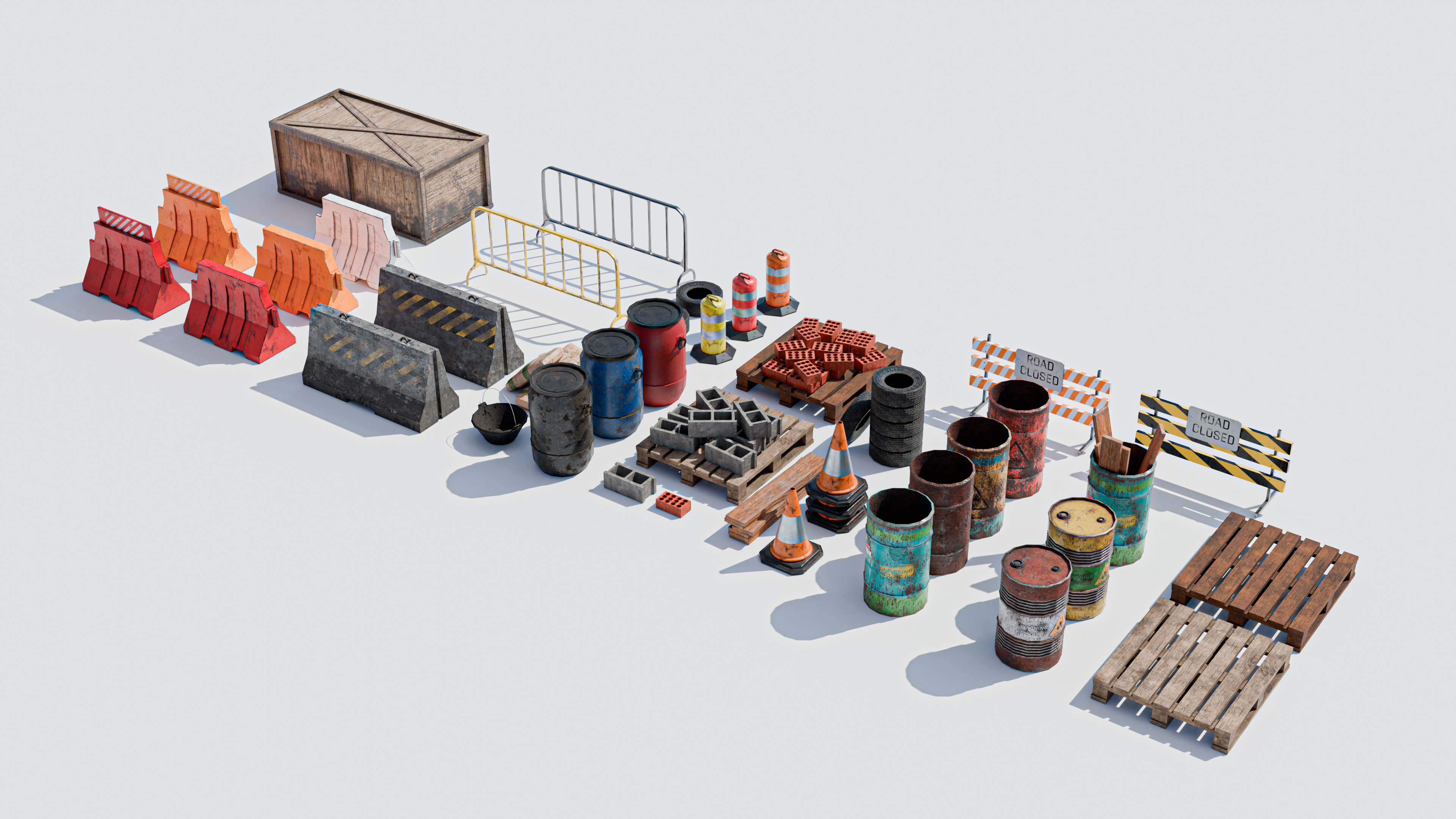 Construction Props - Low Poly Pack 3D | Fab