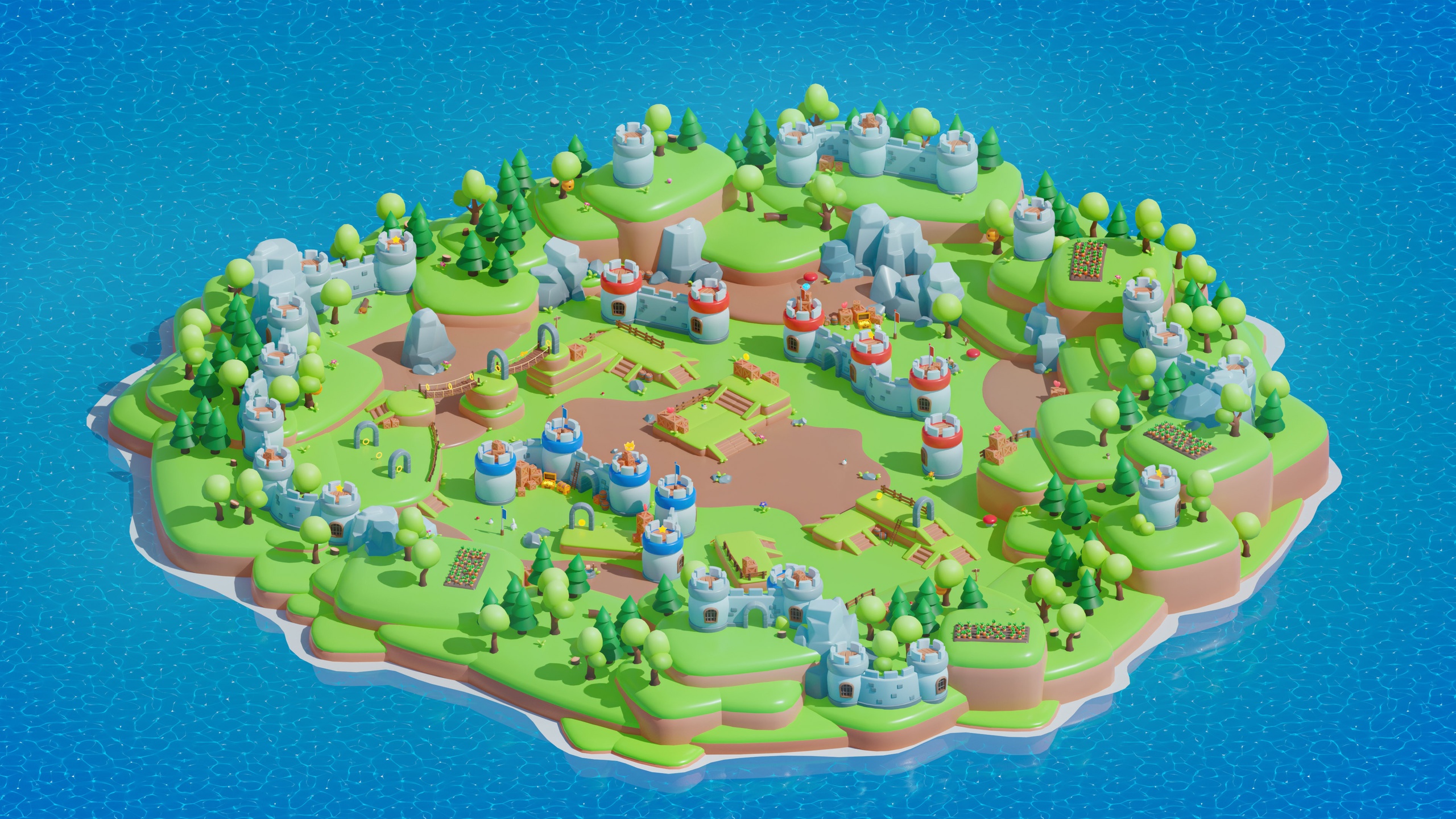 Media 1 for listing Location Kingdom - Low Poly 3D Models Pack