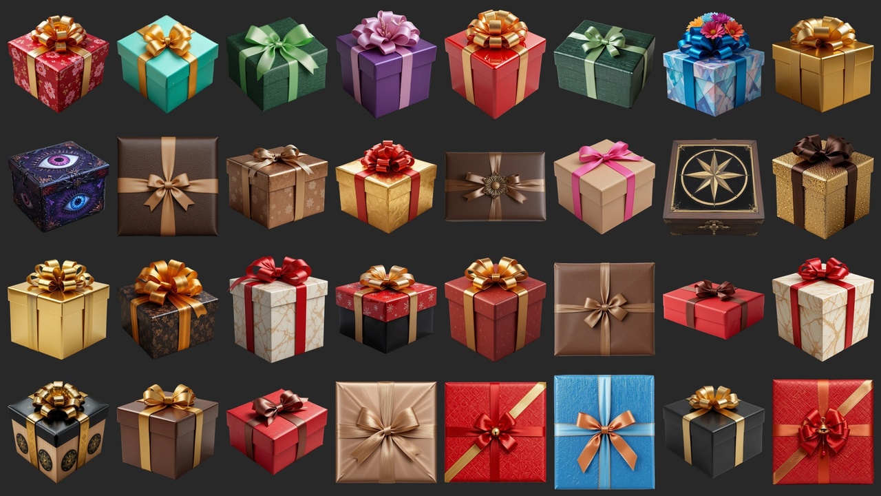 Media 1 for listing 256 Themed Presents And Gifts - Icons
