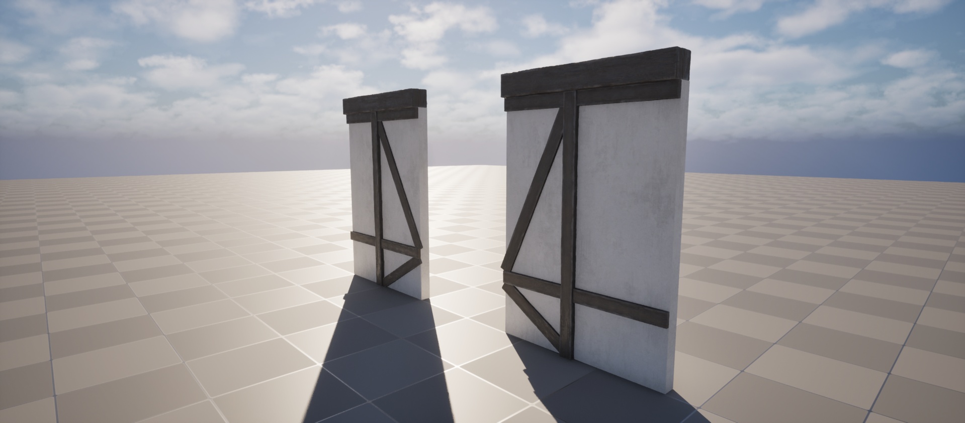 Media 1 for listing Medieval Modular Wall 3 F01 - Plaster & Wood | Nanite Ready