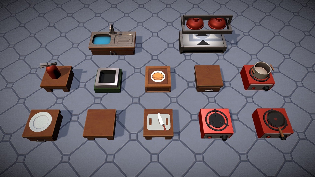 Media 1 for listing Overcooked Kitchen Assets (Fan Art)