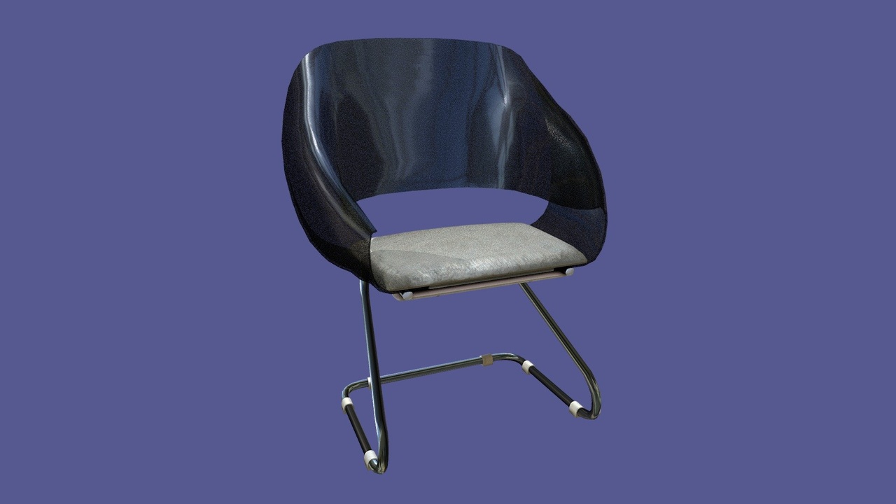 Media 1 for listing Low poly 70's retro vintage Chair