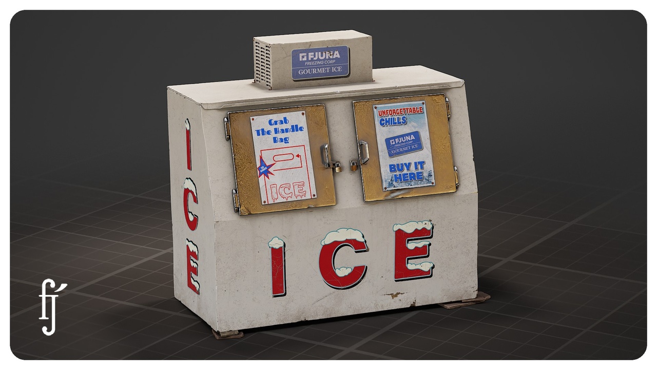 Media 1 for listing Ice Box - Freezer Box - Ice Merchandiser - Urban Ice Dispenser