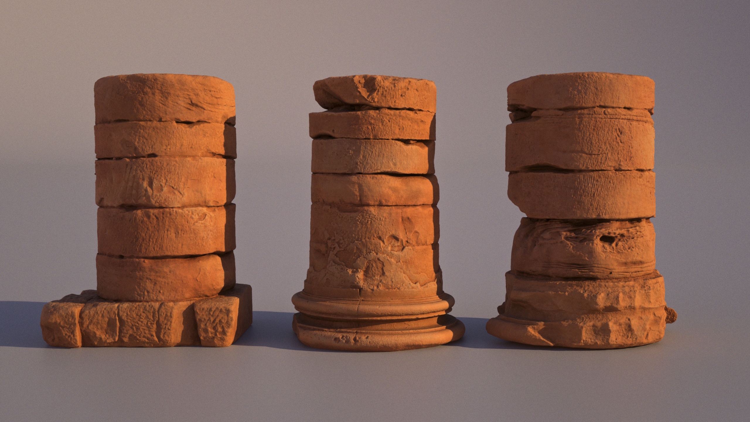 Media 1 for listing Petra - Large Sandstone Pillars Pack