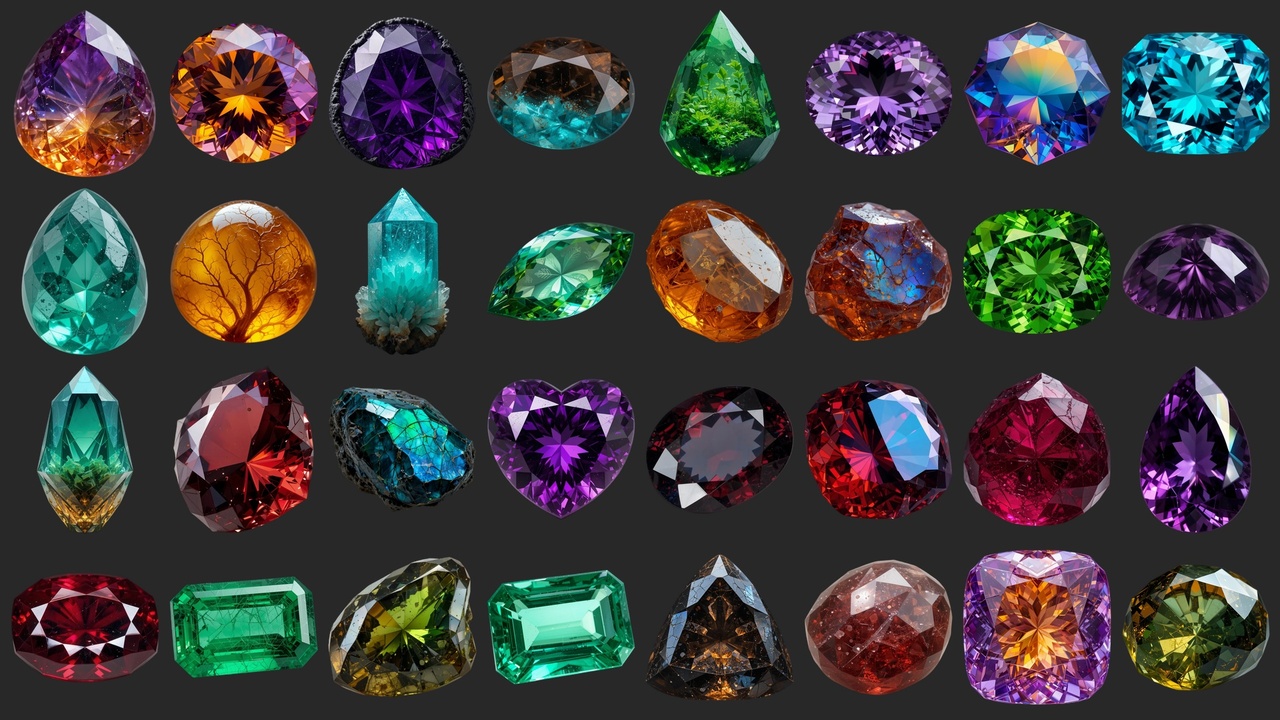 Media 1 for listing 168 Dazzling Gems And Gemstones - Icons