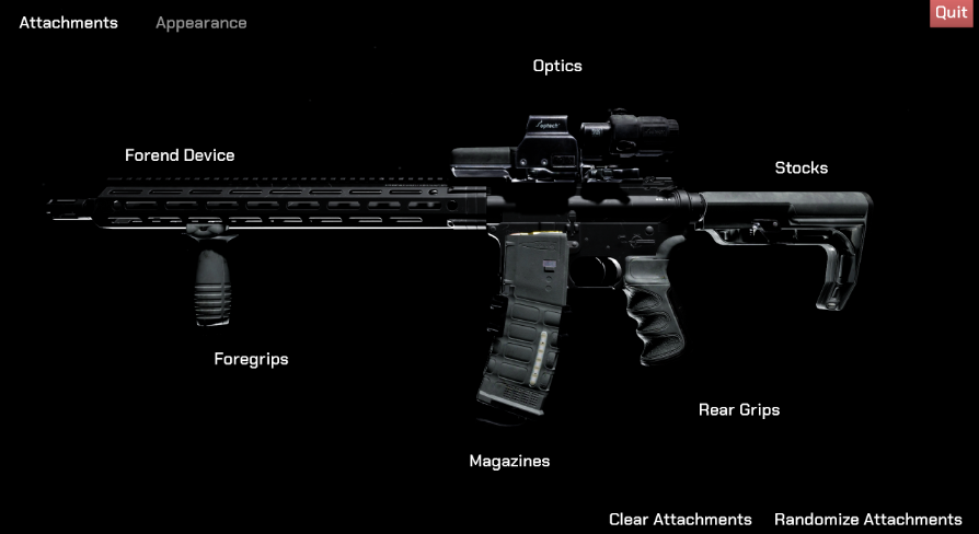 Modern Weapon Customization Framework