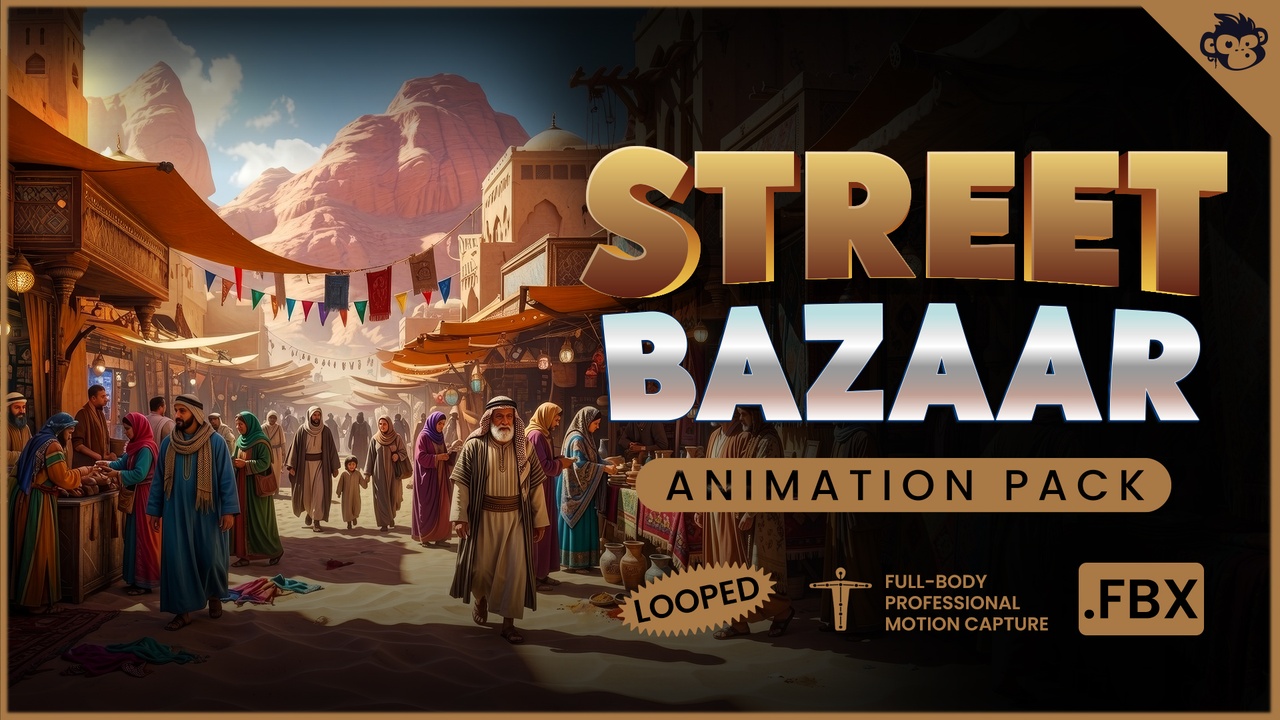 Media 1 for listing Street Bazaar Animation Pack