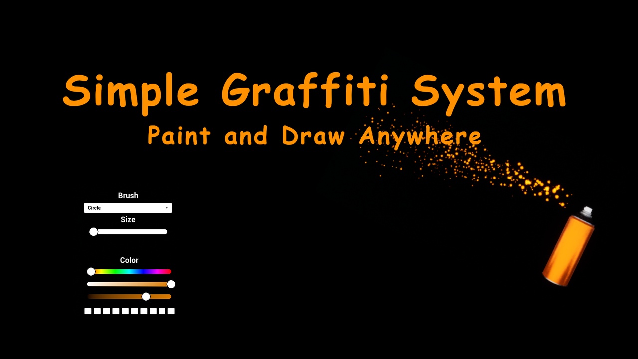 Simple Graffiti System - Paint and Draw Anywhere ilanı için 1. medya