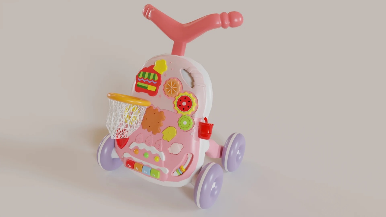 Media 1 for listing Baby Push Walker Activity Toy – Toddler Busy Board & Learning Toy