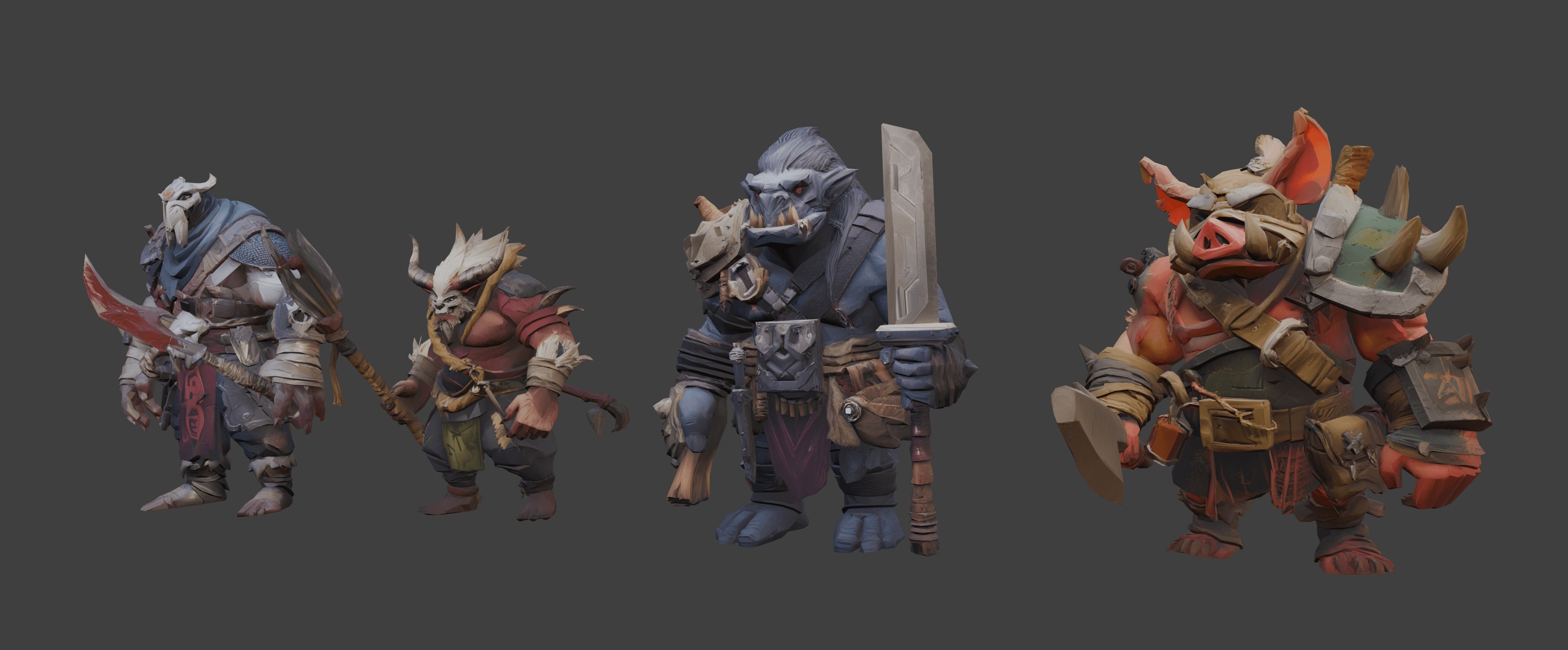 Media 1 for listing Fantasy Brutal gang Beasts 🐗⚔️ (LowPoly)