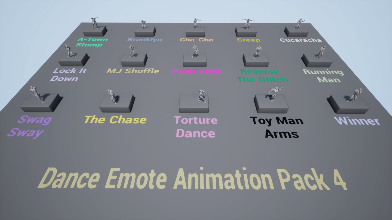 Media 1 for listing Dance Emote Animation Pack 4