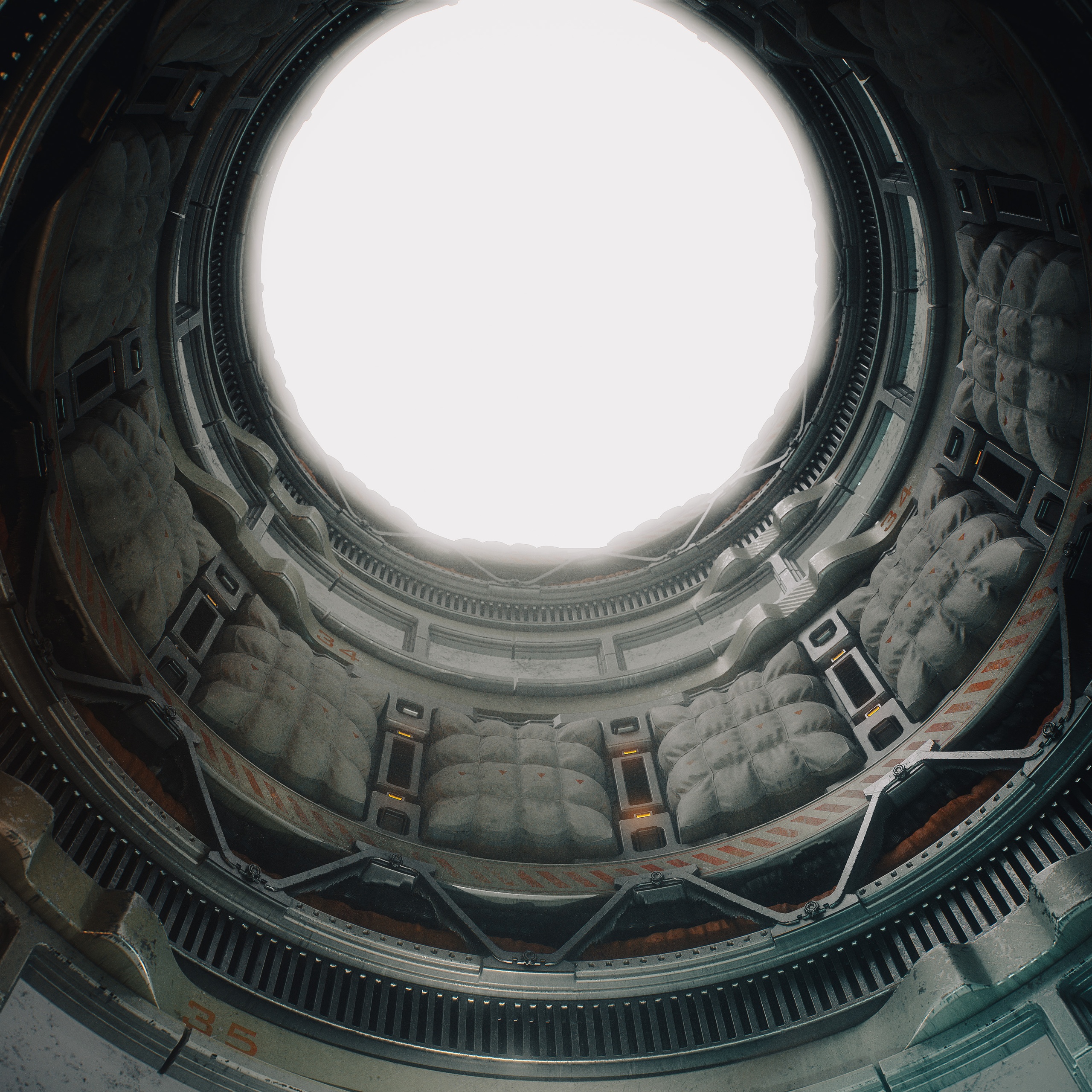 Media 1 for listing Realistic Sci-Fi Cargo Bay | Texture & Material Art