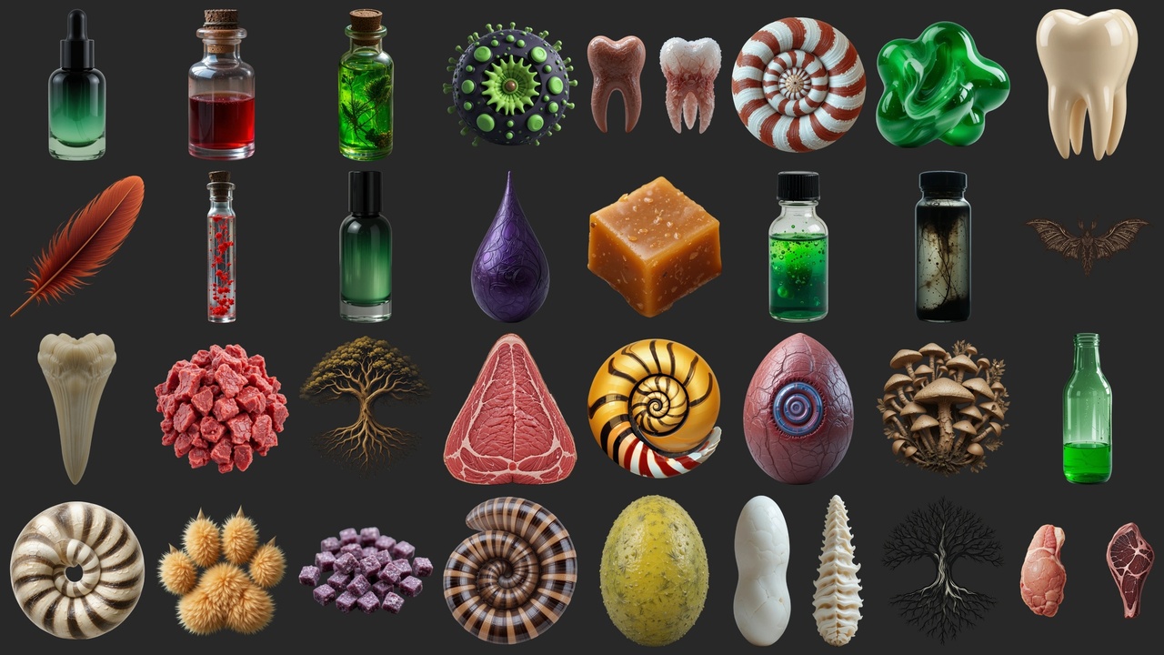Media 1 for listing 81 Unique Potion Ingredients - Icons