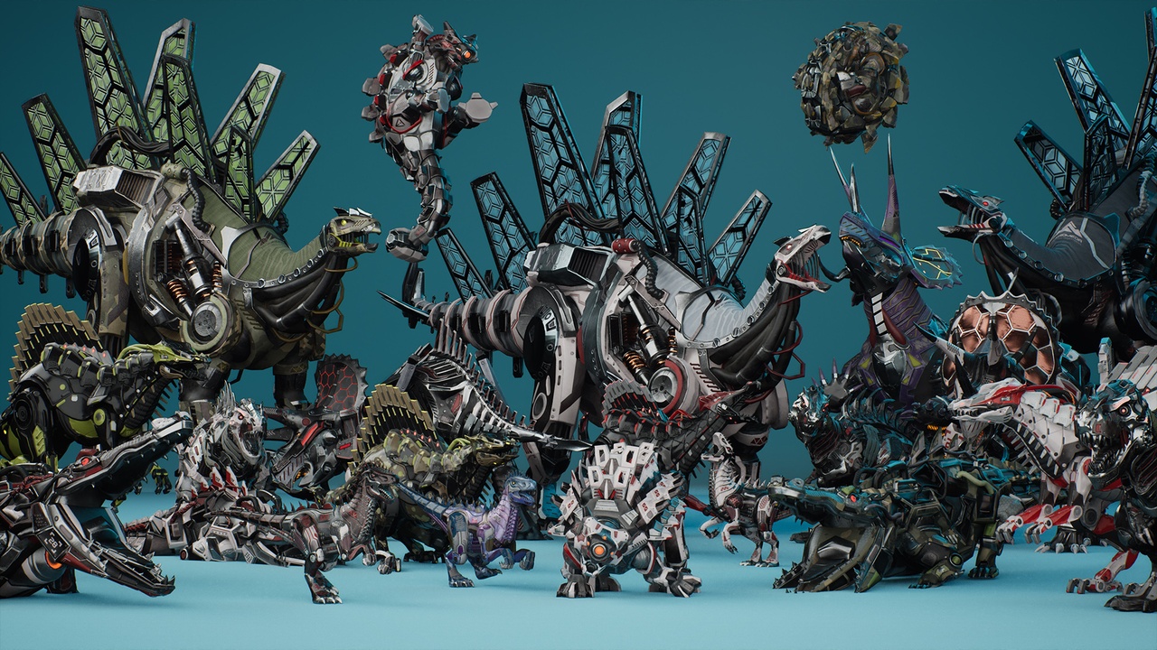 Media 1 for listing SciFi Dinosaurs Pack