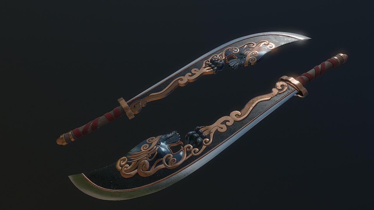 Media 1 for listing Dragon Fang Crescent Blade